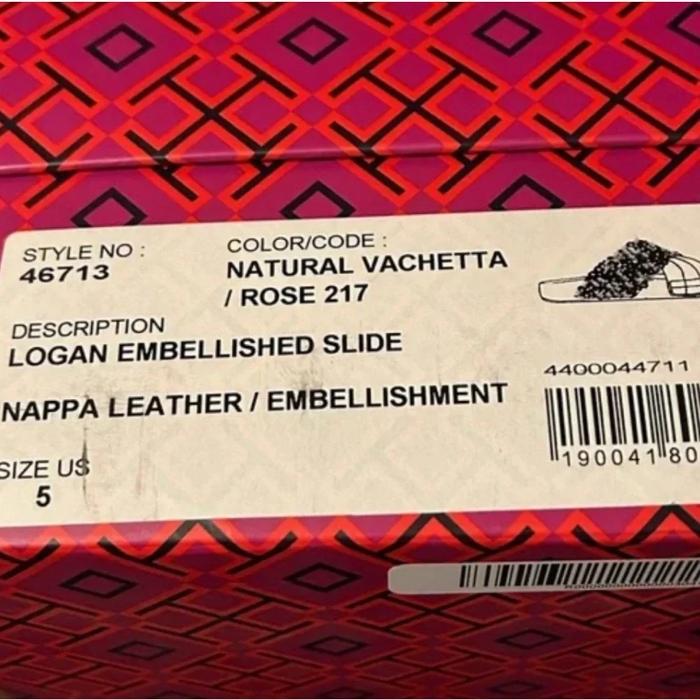 Tory Burch Logan Embellished Slides - Picture 6 of 6